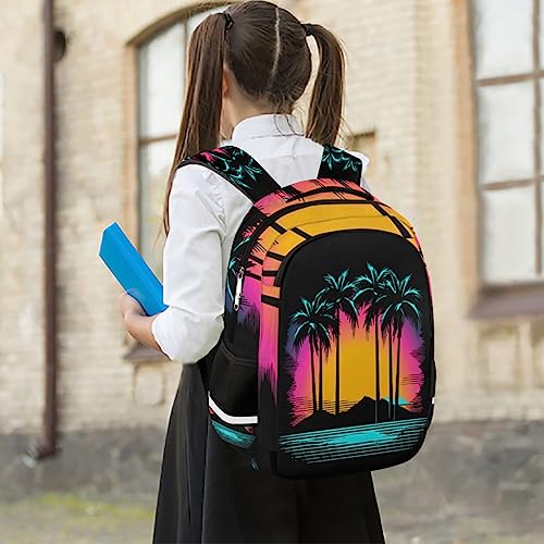 Backpack college Laptop Bookbag, Parrot Middle/High School Bag for Girls Boys Elementary Student Kids Backpack Daypack (Color698)