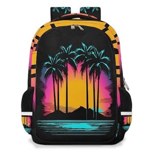 backpack college laptop bookbag, parrot middle/high school bag for girls boys elementary student kids backpack daypack (color698)