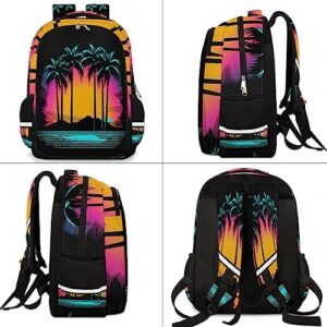 Backpack college Laptop Bookbag, Parrot Middle/High School Bag for Girls Boys Elementary Student Kids Backpack Daypack (Color698)
