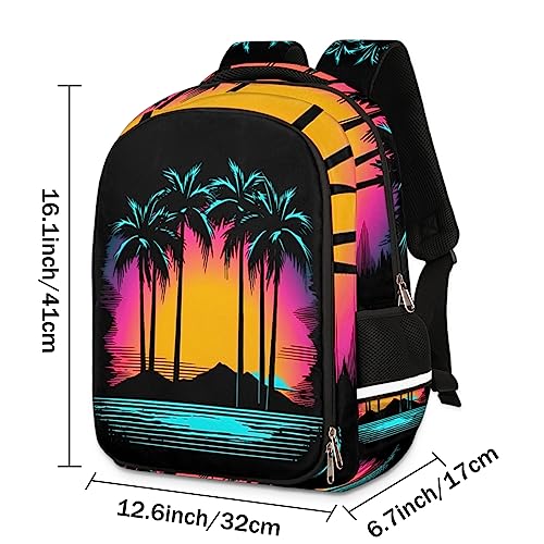 Backpack college Laptop Bookbag, Parrot Middle/High School Bag for Girls Boys Elementary Student Kids Backpack Daypack (Color698)