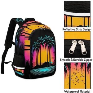 Backpack college Laptop Bookbag, Parrot Middle/High School Bag for Girls Boys Elementary Student Kids Backpack Daypack (Color698)