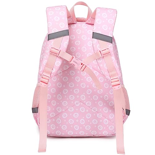 abshoo Cute Cat School Backpack For Girls Elementary Kindergarten Kids School Bag (Cat Pink A)