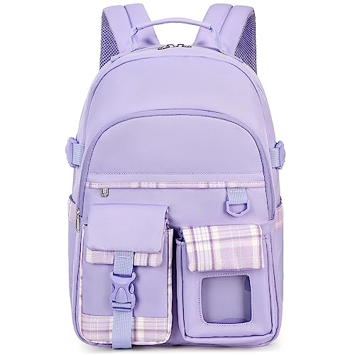 abshoo Kids Backpack For School Girls Kindergarten Elementary Bookbag School Bag (Purple)