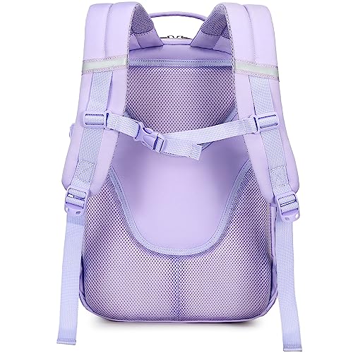 abshoo Kids Backpack For School Girls Kindergarten Elementary Bookbag School Bag (Purple)