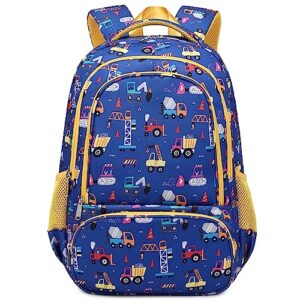 abshoo lightweight car kids backpack for school boys elementary kindergarten bookbag school bags (car)