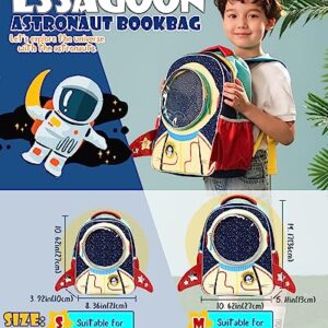 LSSAGOON Astronaut Kids Backpack for Toddler Girls, Cute Bookbag for 6~12 Year Olds for School, Birthday, Xmas Gifts, Bag for Elementary School