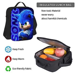 ZENCIX Kids Cartoon School Backpack Set with Lunch Bag and Pencil Case Boys Girls 3D Cute Bookbag Student Schoolbag Travel Backpack
