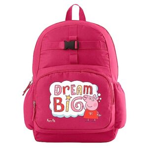 let's make memories personalized backpack with lunch box (optional) - peppa pig - pink - dream big