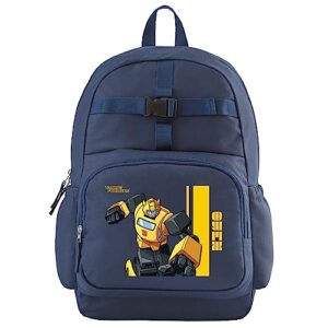 let's make memories personalized backpack with lunch box (optional) - transformers - navy - bumblebee