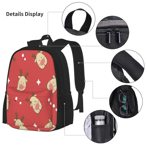 MAINI Game Backpack Cartoon Backpack 3-Piece School Bag With Lunch Bag And Pencil Box For Teen Children