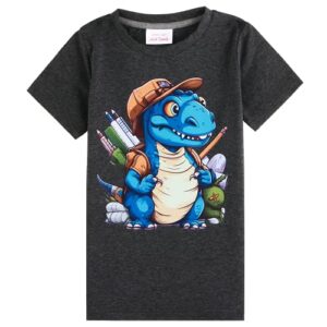 Kindergarten Shirts for Boys First Day of Kindergarten Shirt T-Shirt Top First Day of School Gifts for Kids (as1, Numeric, Numeric_5, Regular, Little Boys, Dino Backpack C)