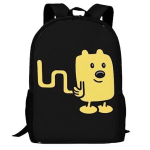 kovos wow! wow! anime wubbzy! laptop bag cartoon backpack casual travel backpacks daypack for men women