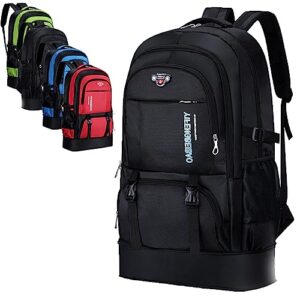 ttedmo 2023 new expandable large-capacity oxford backpack, 65 liters expandable large-capacity oxford backpack (black)