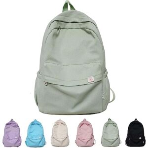 zovali difa backpack, difa bear backpack, difa canvas backpack, cute aesthetic backpack, travel laptop backpack (green)