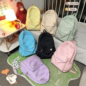 ZOVALI Difa Backpack, Difa Bear Backpack, Difa Canvas Backpack, Cute Aesthetic Backpack, Travel Laptop Backpack (Green)