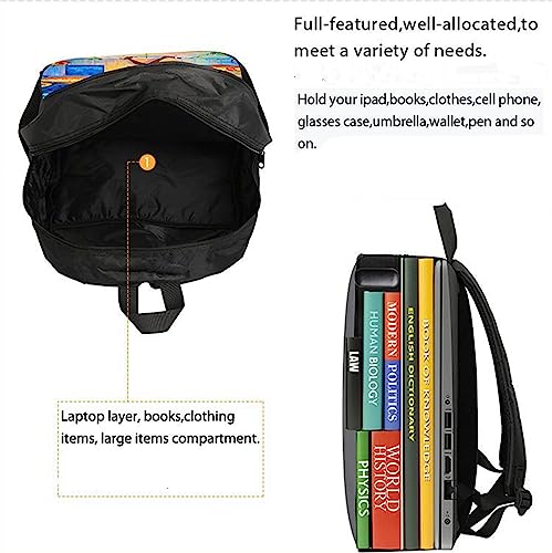 Teen Spy Family Lightweight Rucksack-Student Anya Forger Bookbag-Anime Travel Bag for Youth