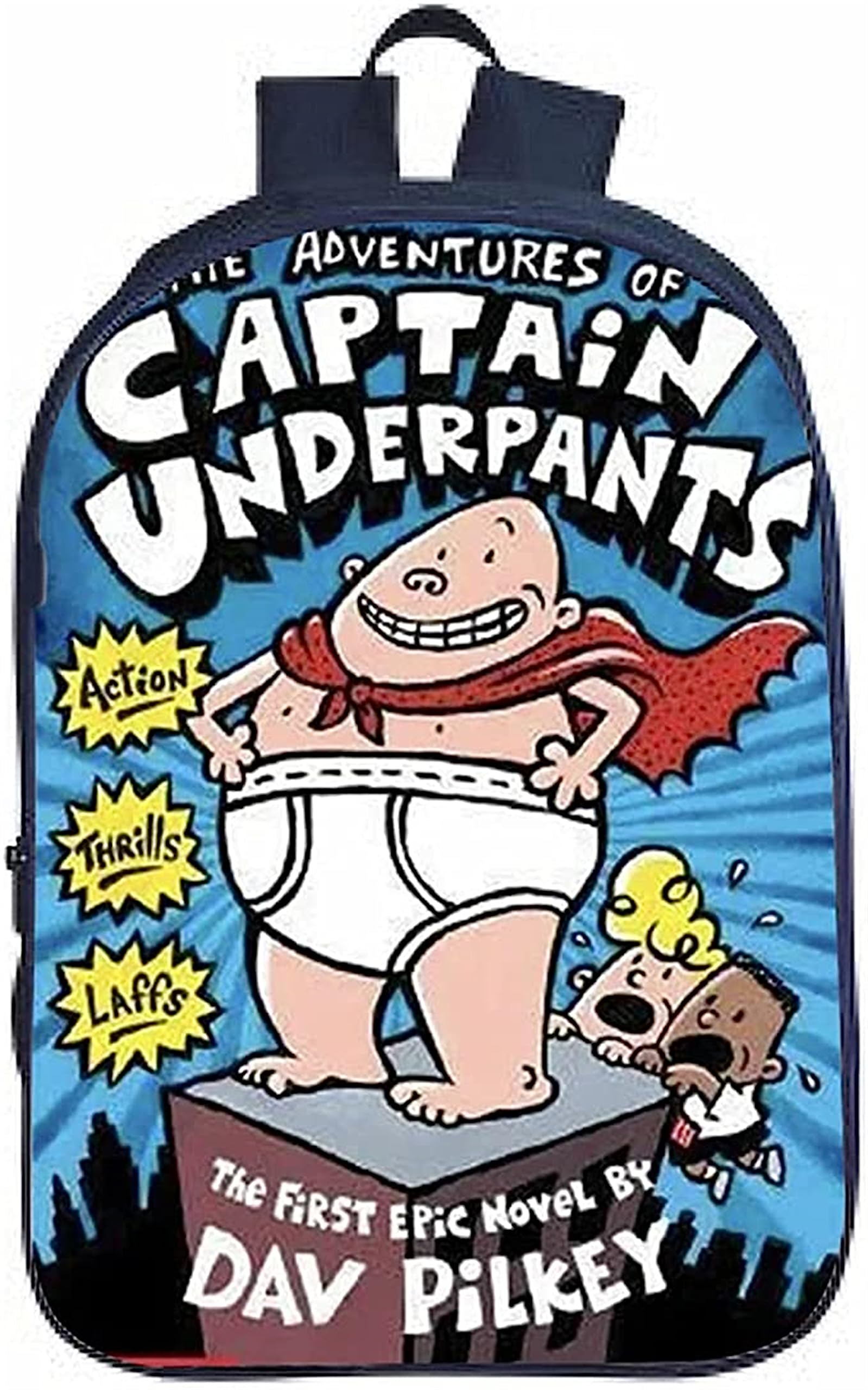 Teen Captain Underpants Casual Rucksack-Student Water Resistant Bookbag Durable Travel Bag for Outdoor