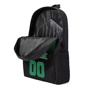 Boston Custom Backpack High Capacity,Add Personalized Name And Number, Backpack for Men Women,Basketball Bags for Teenagers