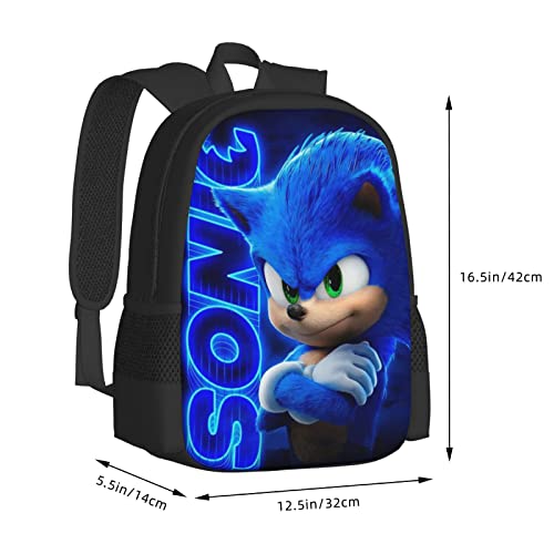 FNASFIA Anime Backpack Pencil Case Lunch Bag 3 Piece Set Cartoon Backpack Boys Girls Backpack Kids 3D Backpack