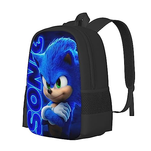 FNASFIA Anime Backpack Pencil Case Lunch Bag 3 Piece Set Cartoon Backpack Boys Girls Backpack Kids 3D Backpack