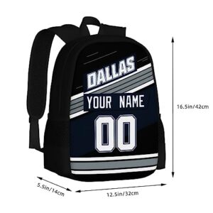 KREDE Dallas Backpack Personalized Bags for Men Women Gifts