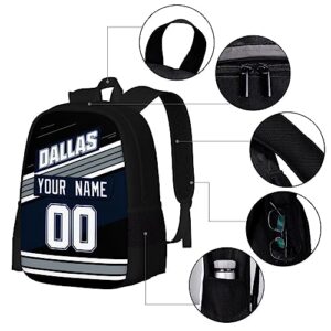 KREDE Dallas Backpack Personalized Bags for Men Women Gifts