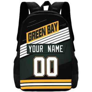 krede green bay backpack personalized bags for men women gifts