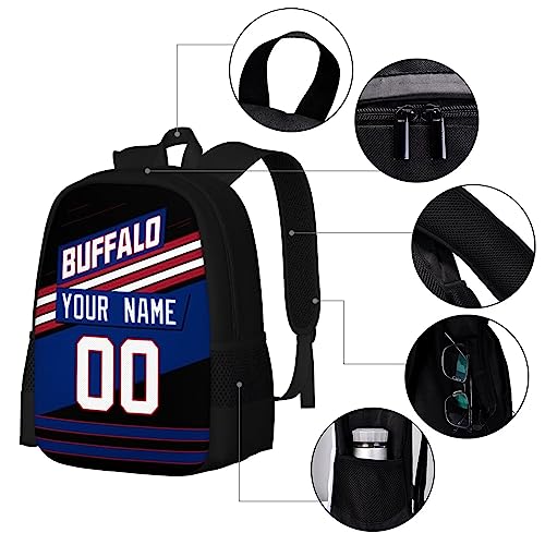 KREDE Buffalo Backpack Personalized Bags for Men Women Gifts