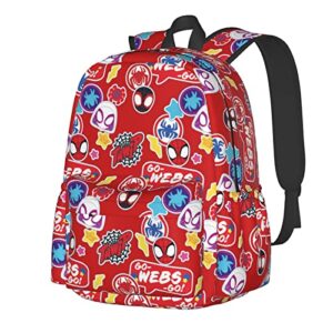 lvtfco spider cartoon backpack travel backpack superhero backpack bags for men women