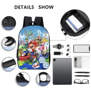 Cartoon Backpack 3pcs Set Game Backpacks Pencil Bag Lunch Bag School Bag For Boys And Girls Super-003