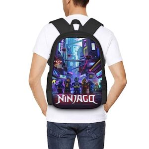MILX Ninja Anime Multi-Functional Backpack Laptop Shoulder Bag Backpack With Adjustable Strap Casual High Capacity 17 Inch Daypack Gifts
