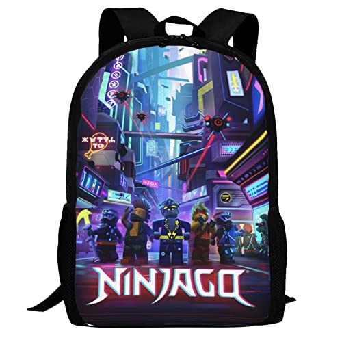 MILX Ninja Anime Multi-Functional Backpack Laptop Shoulder Bag Backpack With Adjustable Strap Casual High Capacity 17 Inch Daypack Gifts