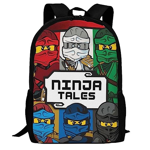 MILX Ninja Anime Backpack 3d Printing Character Pattern Backpack Cartoon Backpack Lightweight Backpack Casual Daypack Ninja Anime Fan Gift