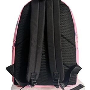 XIXISA 16" Nezuko Laptop Backpack with Lunch Box Bag Anime Shinobu Laptop Backpacks (Nezuko)