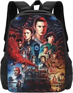 stranger movie 3d pattern printed backpack lightweight durable backpack unisex casual travel backpack stranger fans gifts