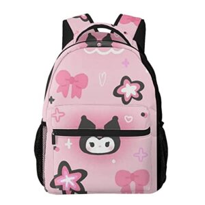 RODES Kurromi Backpack Anime Casual Lightweight Travel Laptop Backpack Cartoon Fans Gift Kawaii