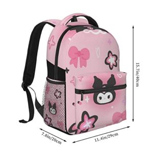 RODES Kurromi Backpack Anime Casual Lightweight Travel Laptop Backpack Cartoon Fans Gift Kawaii