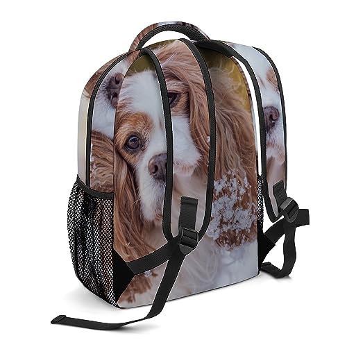 Laptop Backpack for Traveling Cavalier King Charles Spaniel Carry on Business Backpack for Men Women Casual Daypack Hiking Sporting Bag