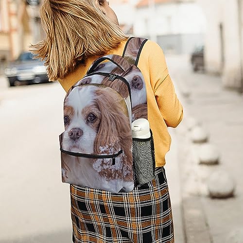 Laptop Backpack for Traveling Cavalier King Charles Spaniel Carry on Business Backpack for Men Women Casual Daypack Hiking Sporting Bag