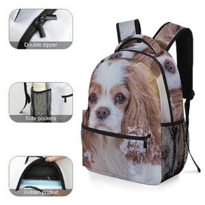 Laptop Backpack for Traveling Cavalier King Charles Spaniel Carry on Business Backpack for Men Women Casual Daypack Hiking Sporting Bag