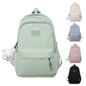 JYQF Cute Backpack for Women Aesthetic Backpack Brevite Backpack Kawaii Backpack Cute Canvas Backpack