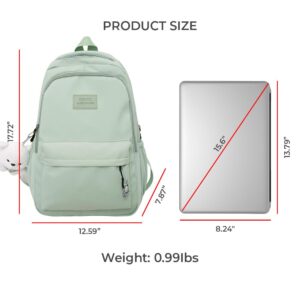 JYQF Cute Backpack for Women Aesthetic Backpack Brevite Backpack Kawaii Backpack Cute Canvas Backpack