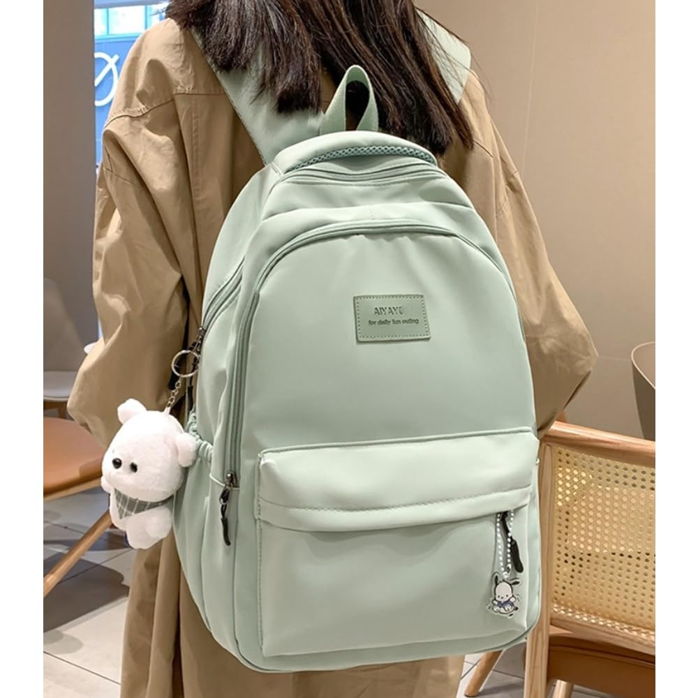 JYQF Cute Backpack for Women Aesthetic Backpack Brevite Backpack Kawaii Backpack Cute Canvas Backpack