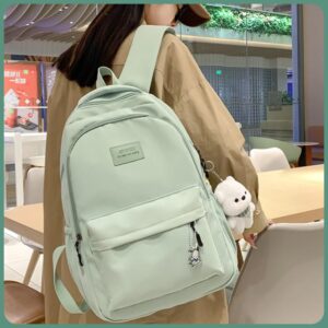 JYQF Cute Backpack for Women Aesthetic Backpack Brevite Backpack Kawaii Backpack Cute Canvas Backpack