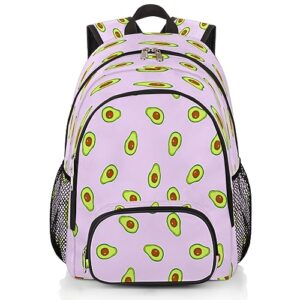 avocado school backpacks for girls boys teens students,green-avocado stylish college backpack book bag with chest strap,waterproof travel backpacks for women men