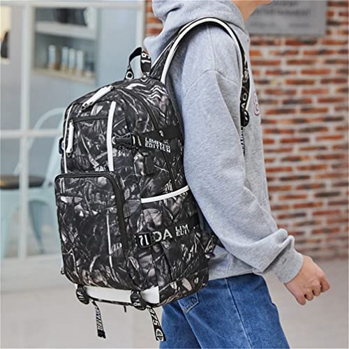 Soccer Superstar M-essi 10 Multifunctional Laptop Backpack Teenage Travel Backpack Fans Waterproof Schoolbag (D3)