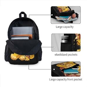 atgzfdr Lion Adult Backpack Anime Computer Bag Hiking Bookpack Schoolbag For Adult Men Women Black One Size¡­