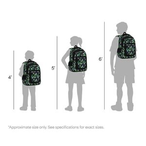 MYGOO Kids Backpack for Boys | School Backpack for Teen | Vineyard Collection | 17" tall | Soccer Green