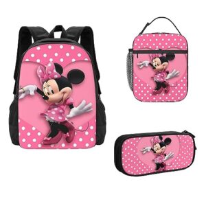 disney mickey mouse black backpack - fashion cartoon backpack cute print backpack travel daypack laptop backpack