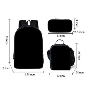 Kids' 3Pcs Backpack Set Insulated Lunch Box Exquisite Pencil Case for Boys and Girls Game-1